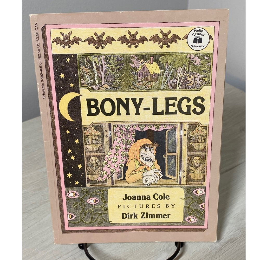 Vintage Bony-Legs 1983 Scholastic Hello Reader Joanna Cole Dirk Zimmer Baba Yaga